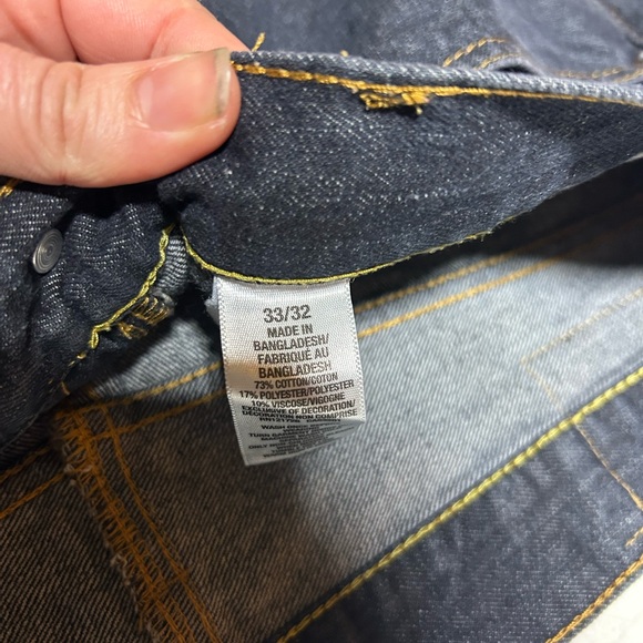 Aeropostale Mens Jeans 33x32 Dark Wash Skinny Fit Straight Mid Rise Stretch - Picture 4 of 8